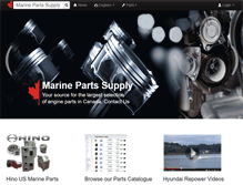Tablet Screenshot of marinepartssupply.com